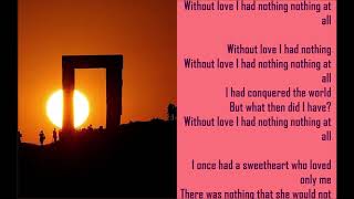 tom jones    without love  lyrics