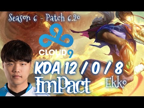 C9 Impact EKKO vs RUMBLE Top - Patch 6.20 NA Ranked | League of Legends