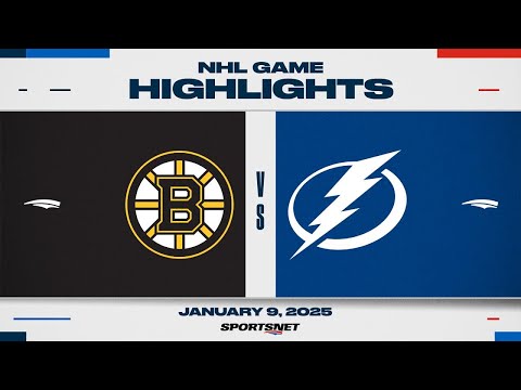 NHL Highlights | Bruins vs. Lightning - January 9, 2025