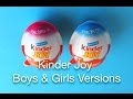 Kinder Joy Boys & Girls Versions 