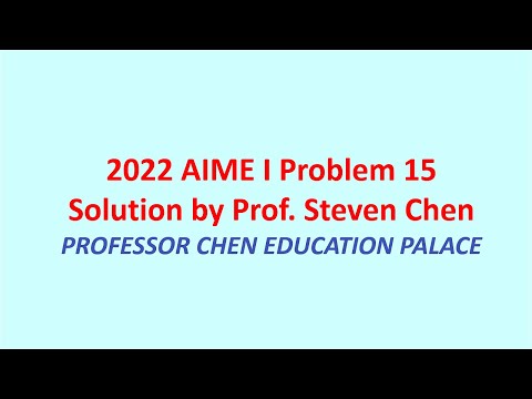 2022 Aime I Problem 15