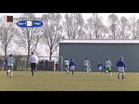 Voetbal Serooskerke E1 - Heinkenszand E1   12 maart 2016