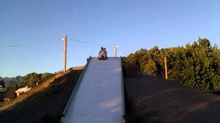 preview picture of video 'Nancy Sliding @ Hee Haw Farms, Pleasant Grove, Utah'
