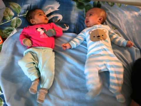 Ranveer and Saanvi talking in baby language :-)