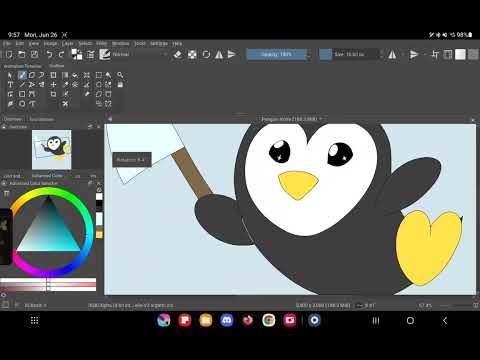 tb189 penguin sticker