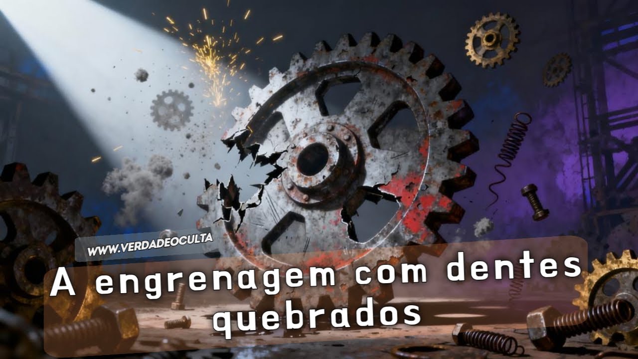 A engrenagem com dentes quebrados