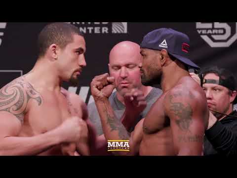 UFC 225 Weigh-Ins: Robert Whittaker vs. Yoel Romero Weigh-In Staredown - MMA Fighting