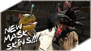 NEW!!! HOW TO GET REAPER HELMET AND BULBDOG MASK SKINS IN ARK !!! - ARK: Survival Evolved