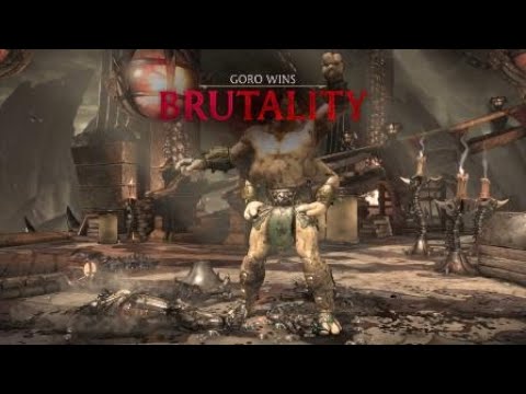 Mortal Kombat XL dragon fangs Goros hardest brutality-Tail spin