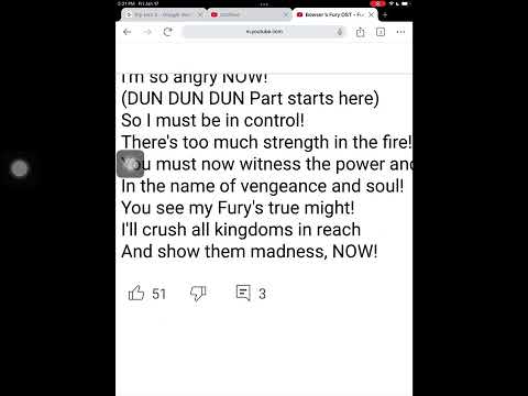 Bowser Fury Theme (With Lyrics)