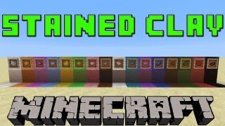 How To Make Stained/Colored Clay in Minecraft | 1.7.9 Update