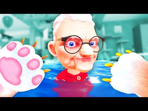I Tried FLOODING Grannys House... (I Am Cat VR)
