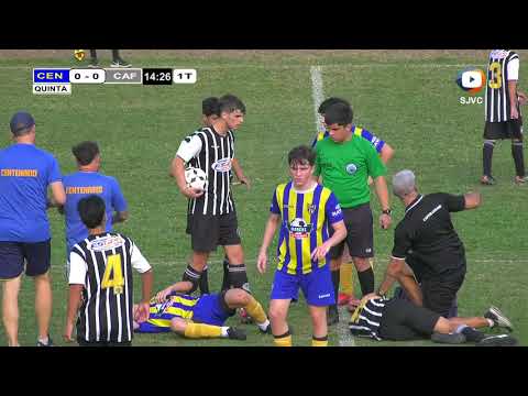 QUINTA - Centenario 3 vs Cafferatense 1 - 10ma Fecha Inferiores Liga Interprovincial