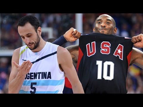 Kobe, LeBron, Durant Duel vs Manu Ginobili Team USA vs Argentina Full Game Highlights