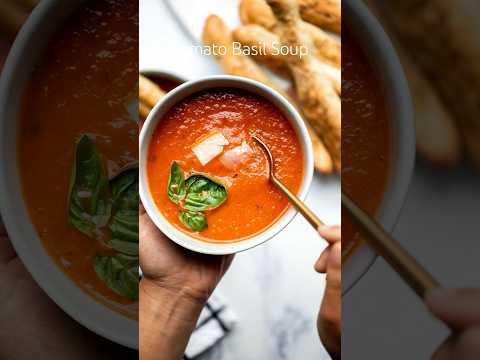 Tomato basil soup recipe #tomatosoup