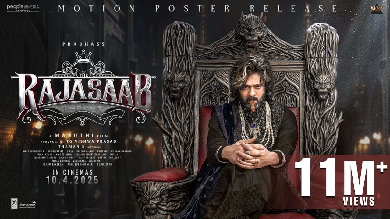 The RajaSaab Motion Poster | Prabhas | Maruthi | Thaman S | TG Vishwa Prasad | People Media Factory