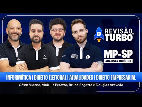 Revisão Turbo MP-SP Analista: Informática, Dir. Eleitoral, Atualidades e Dir. Empresarial