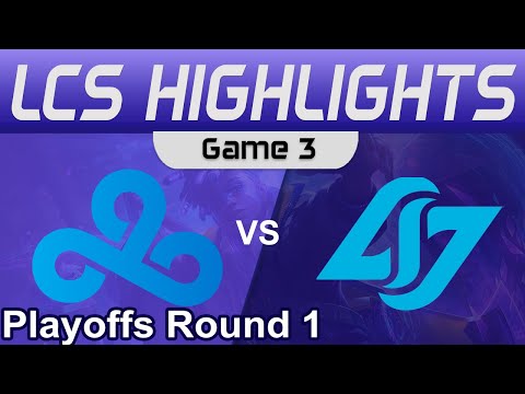 C9 vs CLG Game 3 Highlights Playoffs Round 1 LCS Spring Season 2023 Cloud9 vs Conter Logic Gaming