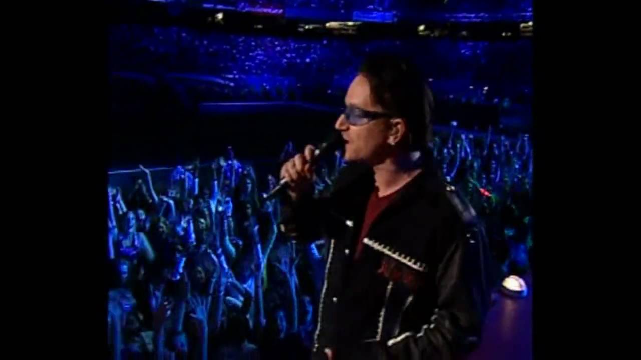 U2 Super Bowl 36 Halftime Performance Beautiful Day 공식 실황