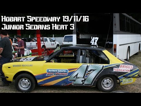 Junior Sedans Heat 3 - Hobart Speedway 19-11-16