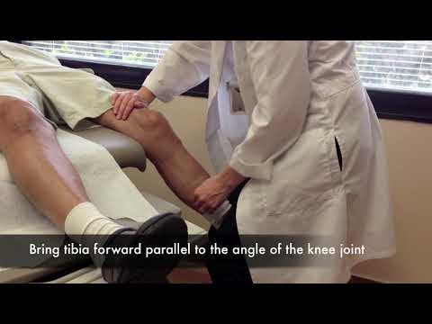 Drop leg Lachman test