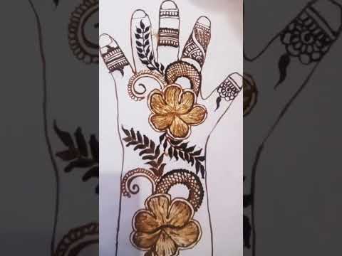 Simple and easy back hand mehandi #design #latest #mehandi #design #trendingshorts #viralvideo 2025
