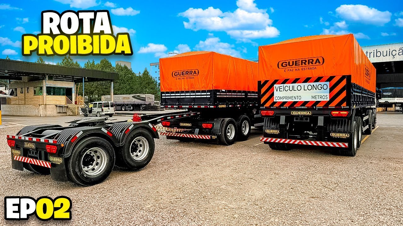 COMPREI O RODOTREM E JÁ FUI OBRIGADO A DESENGATAR 😱 ROTA PROIBIDA EP2