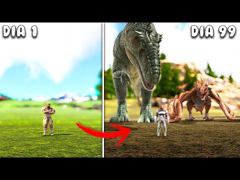 SOBREVIVÍ 100 DÍAS en ARK: RAGNAROK (HARDCORE)