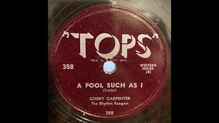 Tops western 78 rpm record: A fool such as I