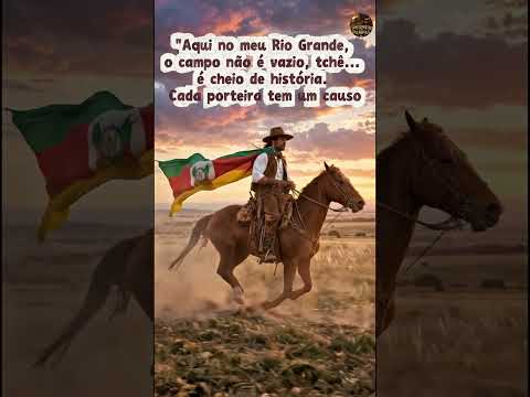 O campo não é vazio, tchê. É cheio de história  Gaúcho da Bandeira Cavalgada no Pampa #musicagaucha