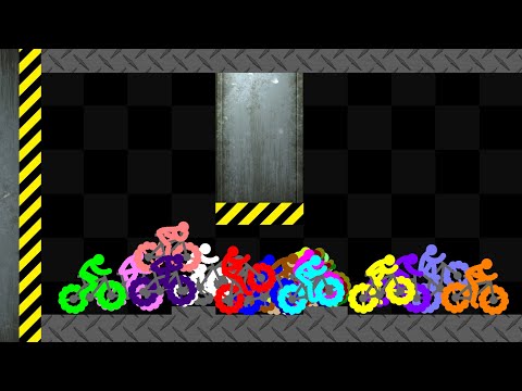 Shutter Crush 12 - Survival Bicycle Race in Algodoo