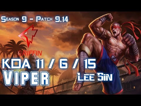 GRF Viper LEE SIN vs SYLAS Jungle - Patch 9.14 KR Ranked