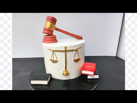 How to make a LAW themed cake decorating tutorial///