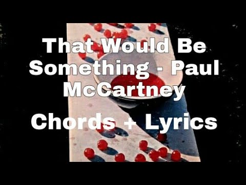 Something That Didn't Happen - Paul McCartney