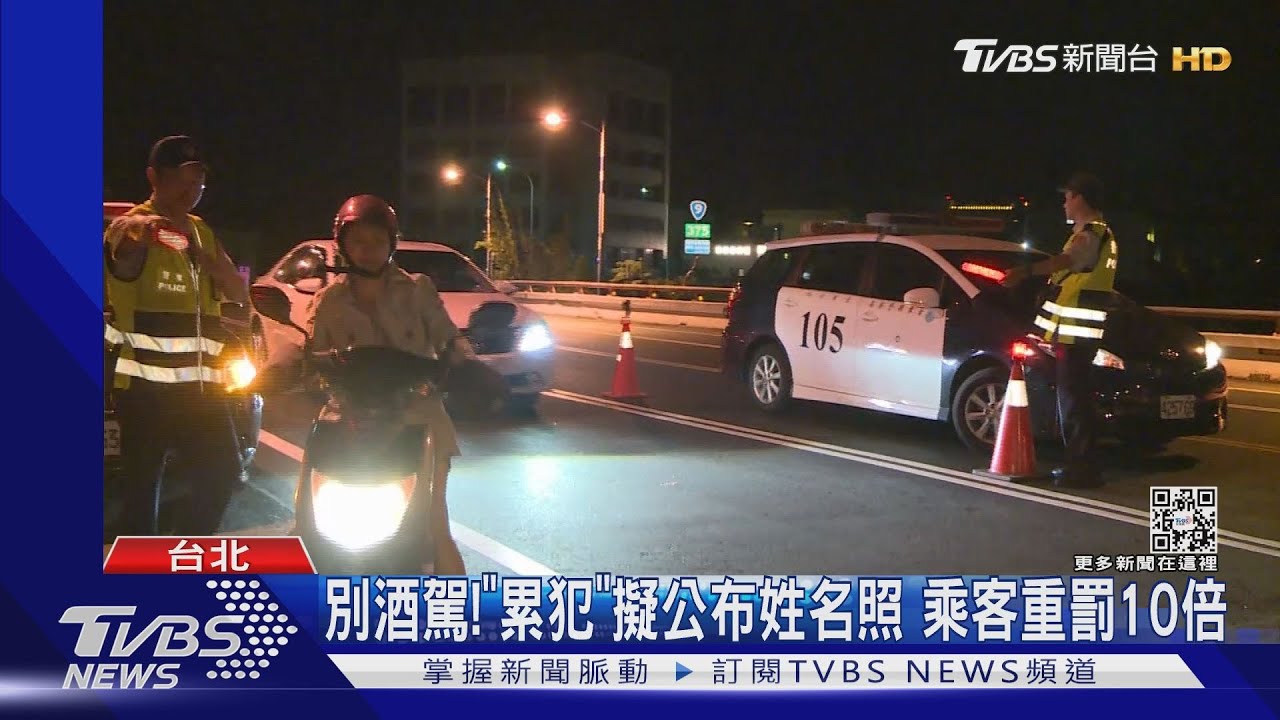 別酒駕！「累犯」擬公布姓名照　乘客重罰10倍