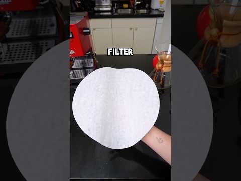 Part of a video titled How to Fold Round Chemex Paper Filters #chemex ... - YouTube