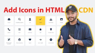 How to Use Font Awesome Icon on HTML Website using
