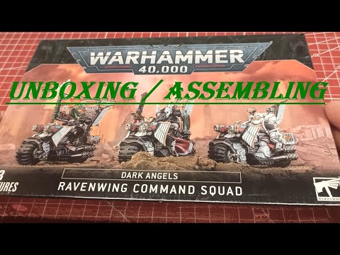 Ravenwing Command Squad: unboxing & assembling