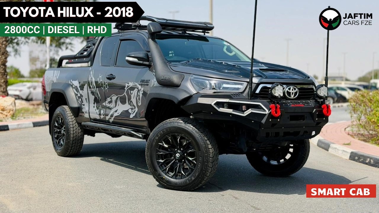 Toyota Hilux 2018| 2.8L DIESEL ENGINE | MT | RHD | HEAVY BULL BAR | AIR SNORKEL | DUAL BULL BAR ANTENNA | BONNET video
