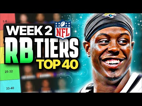 Fantasy Football Week 2 RB Rankings (Top 40)