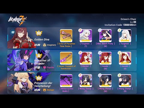 EX Abyss RL (445D) - Lightning RPC-6626 (840-841 pts.) | The Prinzessin returns [Honkai Impact 3rd]