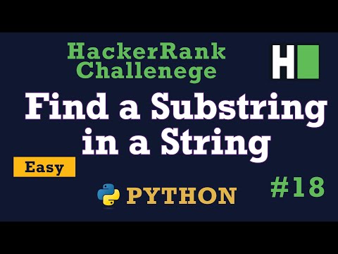 Hackerrank Find A String Python
