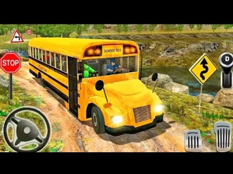 Offroad High school Bus Driver Simulator -Bus Driving Simulator 3D Android Gameplay