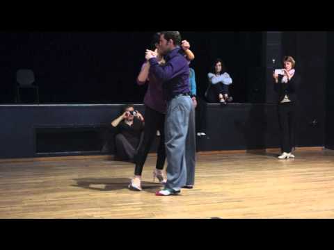  Joachim Dietiker  and  Michelle Marsidi  are  dancing  to  the  vals  "  Con Tu Mirar  "