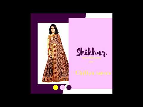 Casual wear printed 2195 chiffon saree, 6 m (with blouse pie...