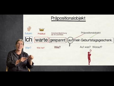 DEUTSCH Grammatik Satzglieder (Teil 10) Präpositionalobjekt (mit DGS)