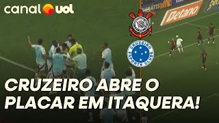 GOL DO CRUZEIRO! ARROYO APARECE BEM NA ÁREA E CABECEIA PARA O FUNDO DAS REDES DO CORINTHIANS!