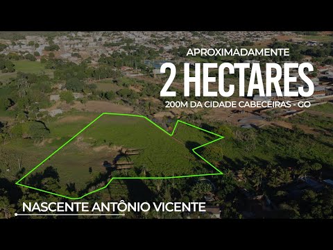 Chácara em Cabeceiras–GO | ST Vargem | Às margens da nascente Antônio Vicente | A 200 m da rua