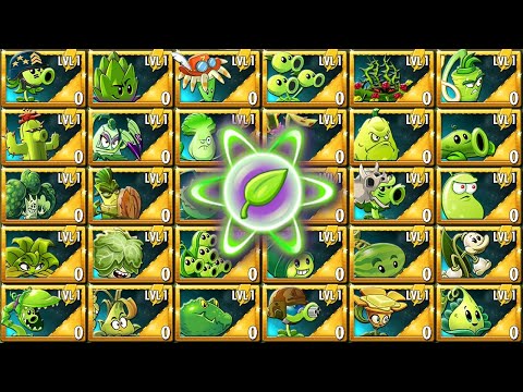 Random 30 Green Plants LEVEL 1 Battlez - Who Will Win? - PVZ 2 Plant vs Plant v10.9.1