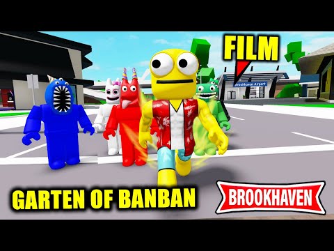 ODA TEAM JAUNE VS GARTEN OF BANBAN LE FILM ! BROOKHAVEN   ROBLOX